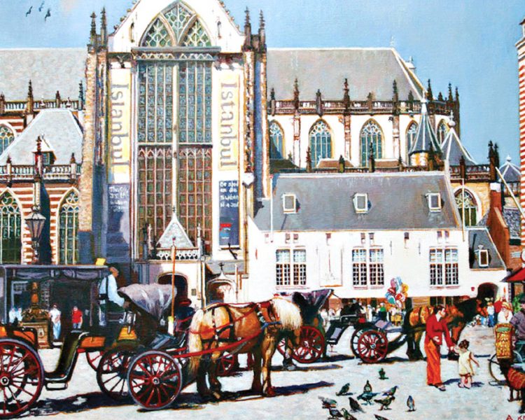 Anne Knaup Schilderij De Nieuwe Kerk Amsterdam