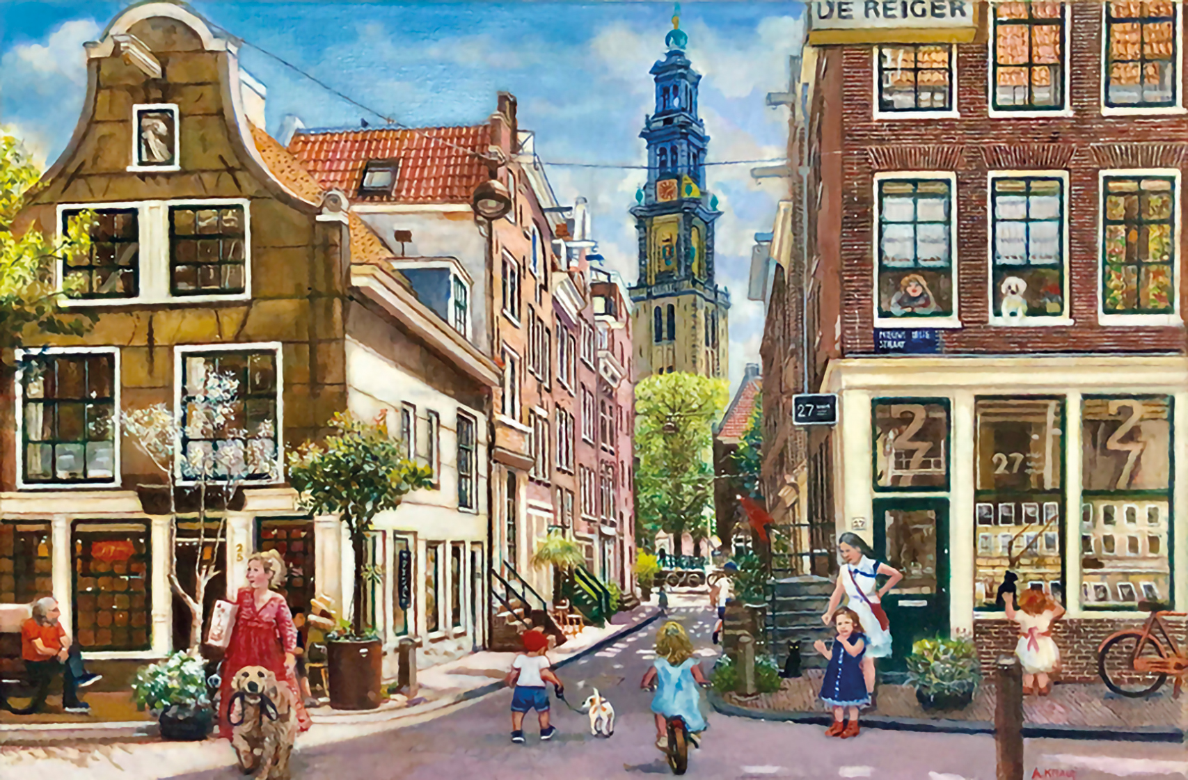 Amsterdamse levendigheid bij de Westerkerk-2